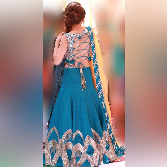 Perfect Lehnga for Mehndi/ Bangle ceremony - Picture 2 of 2
